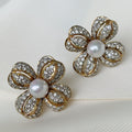 Lindos Aretes Vintage en Plata Dorada 02-ARV-L16A8