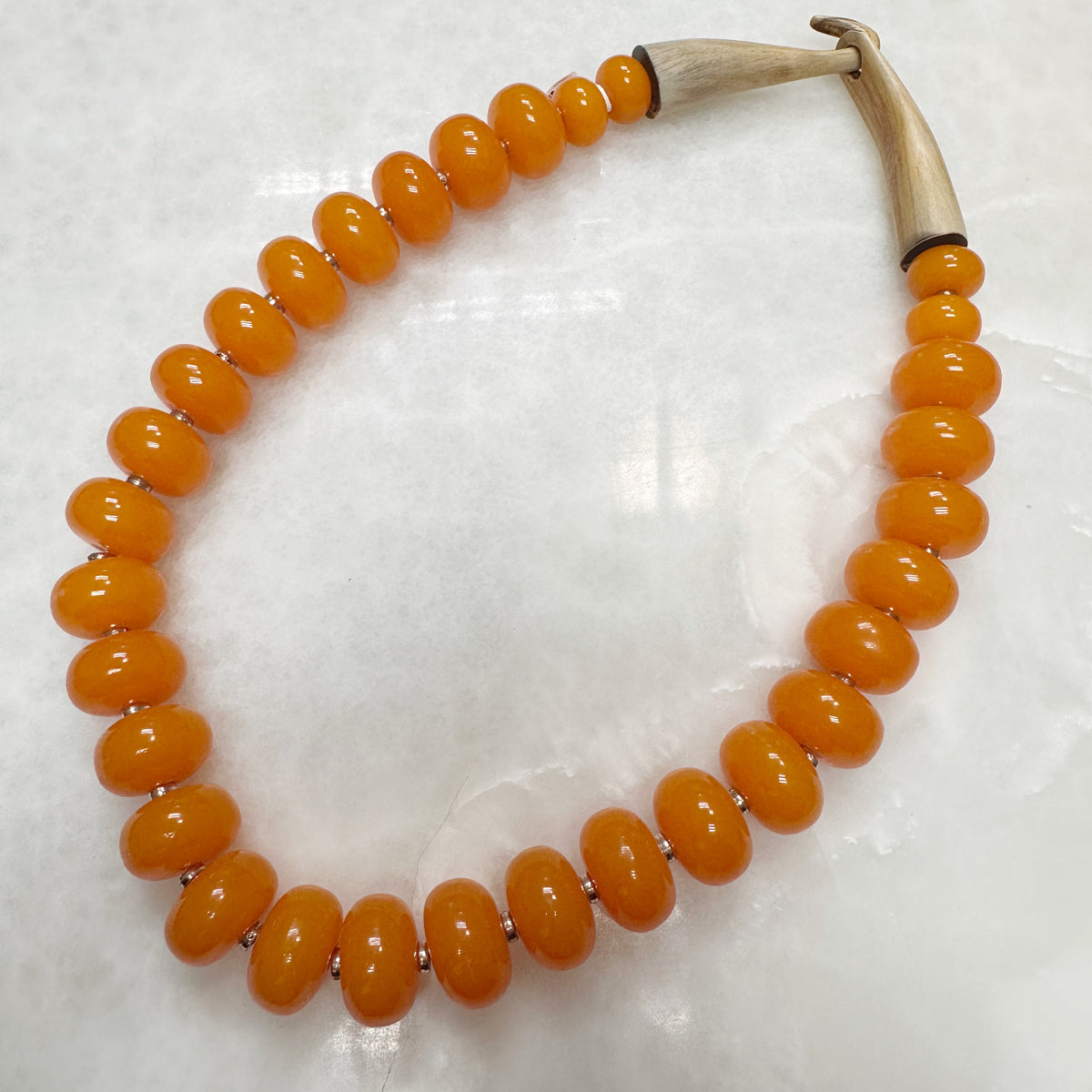 Pebbles Necklace Orange 52-CLN-L13A00