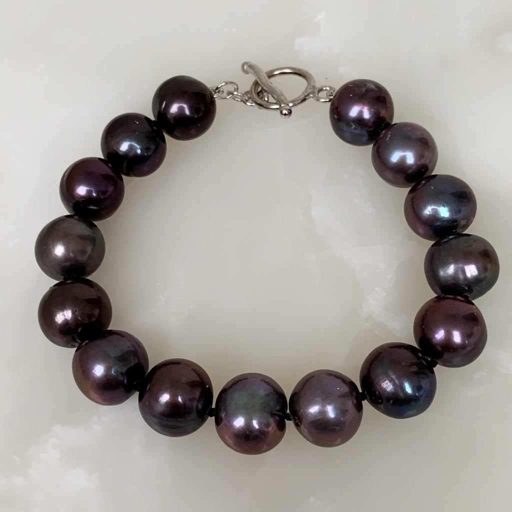 Exclusiva Pulsera en Perlas Tahití Modelo 08-PP-L12A00