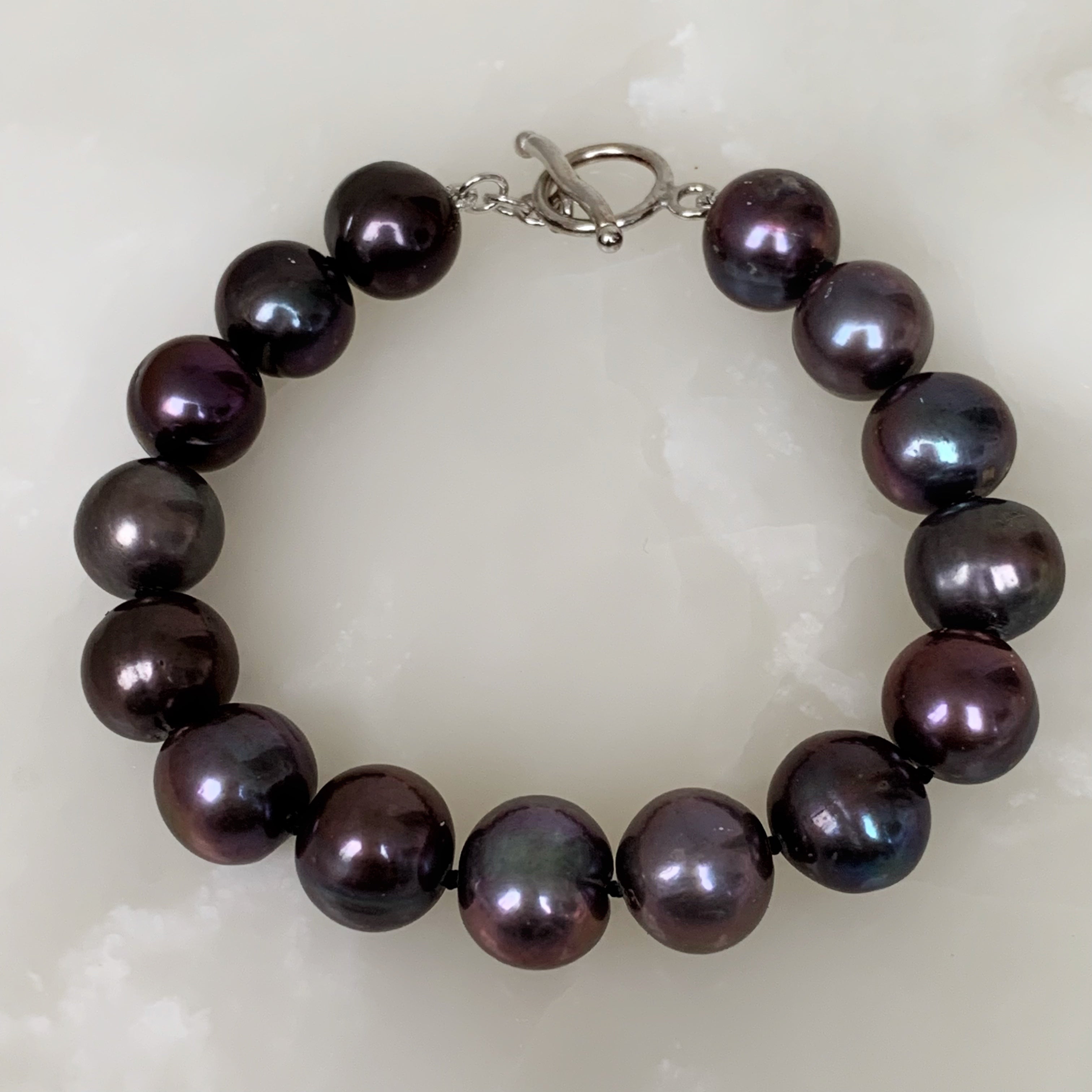 Exclusiva Pulsera en Perlas Tahití Modelo 08-PP-L12A00