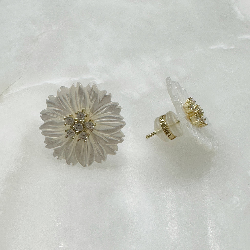 Exclusivo Juego de Cadena con Dije y Aretes en Plata Dorada 73-CD-AR-L16A00-L14A75
