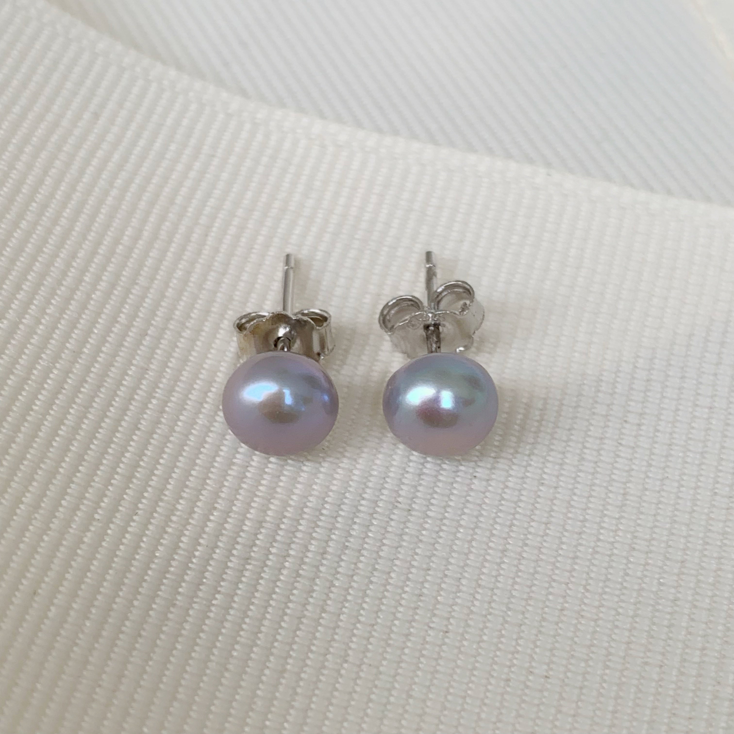 Aretes de Perla Cultivada Plata Ley 0.925 Modelo 92-AR-L2A5