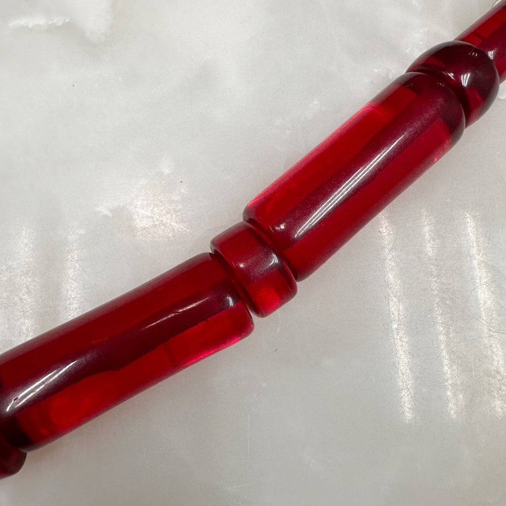 Pebbles Necklace Hot Red 59-CLN-L15A00