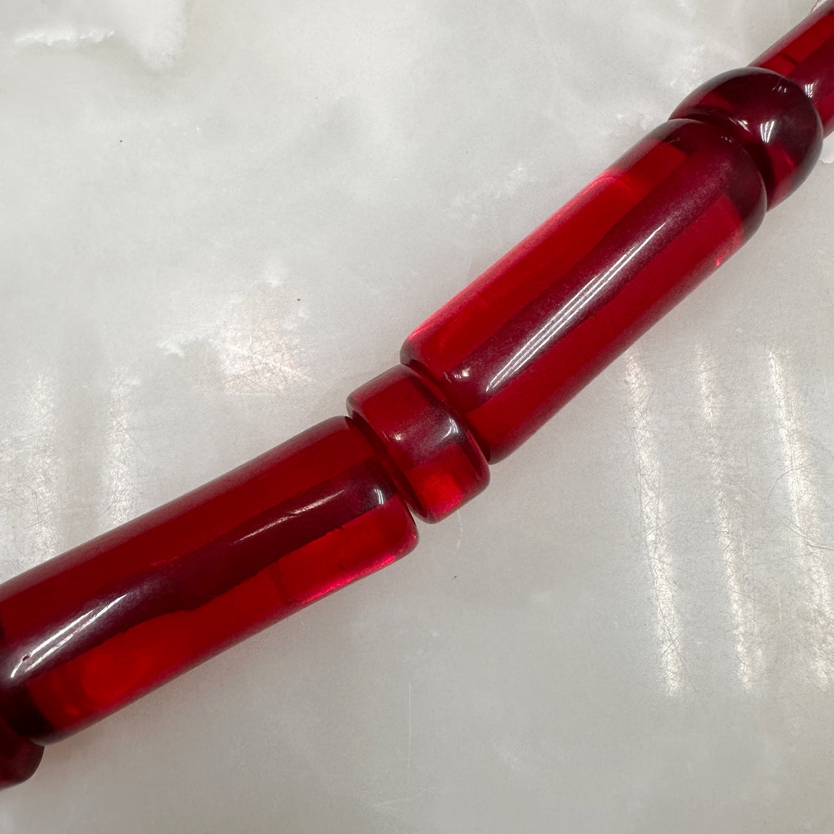 Pebbles Necklace Hot Red 59-CLN-L15A00