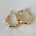 Brilla con Estilo Hoops Earrings en Oro Laminado 05-ARL-135