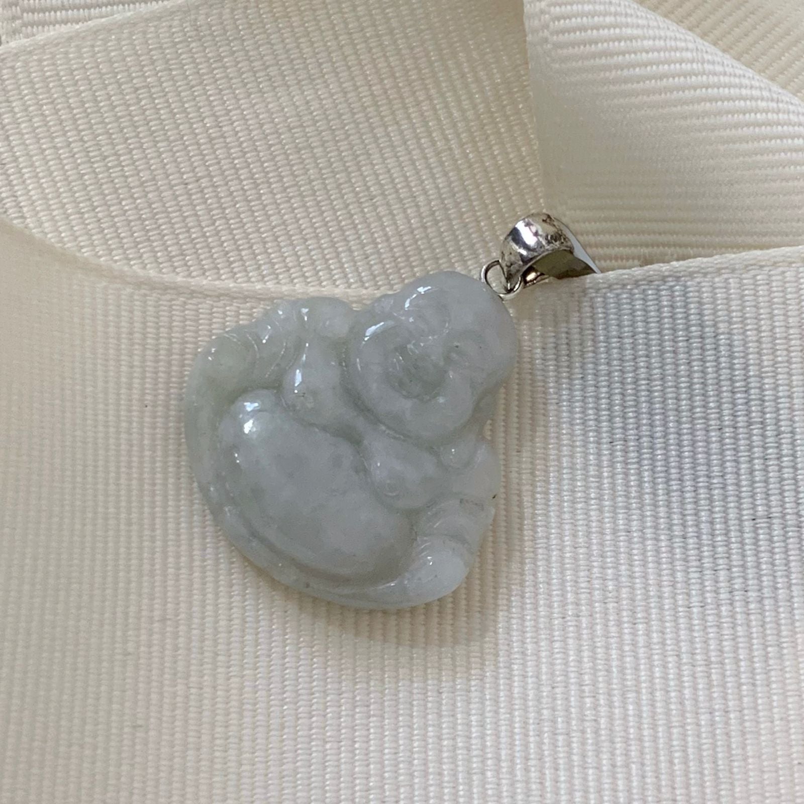 Dije Buda de Jade Natural con Plata 0.925 DI-925-03-L15