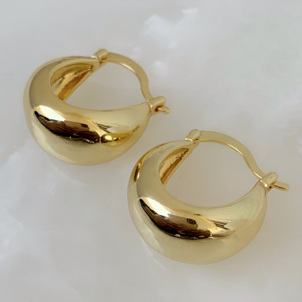 Brilla con Estilo Hoops Earrings en Oro Laminado 11-ARL-135