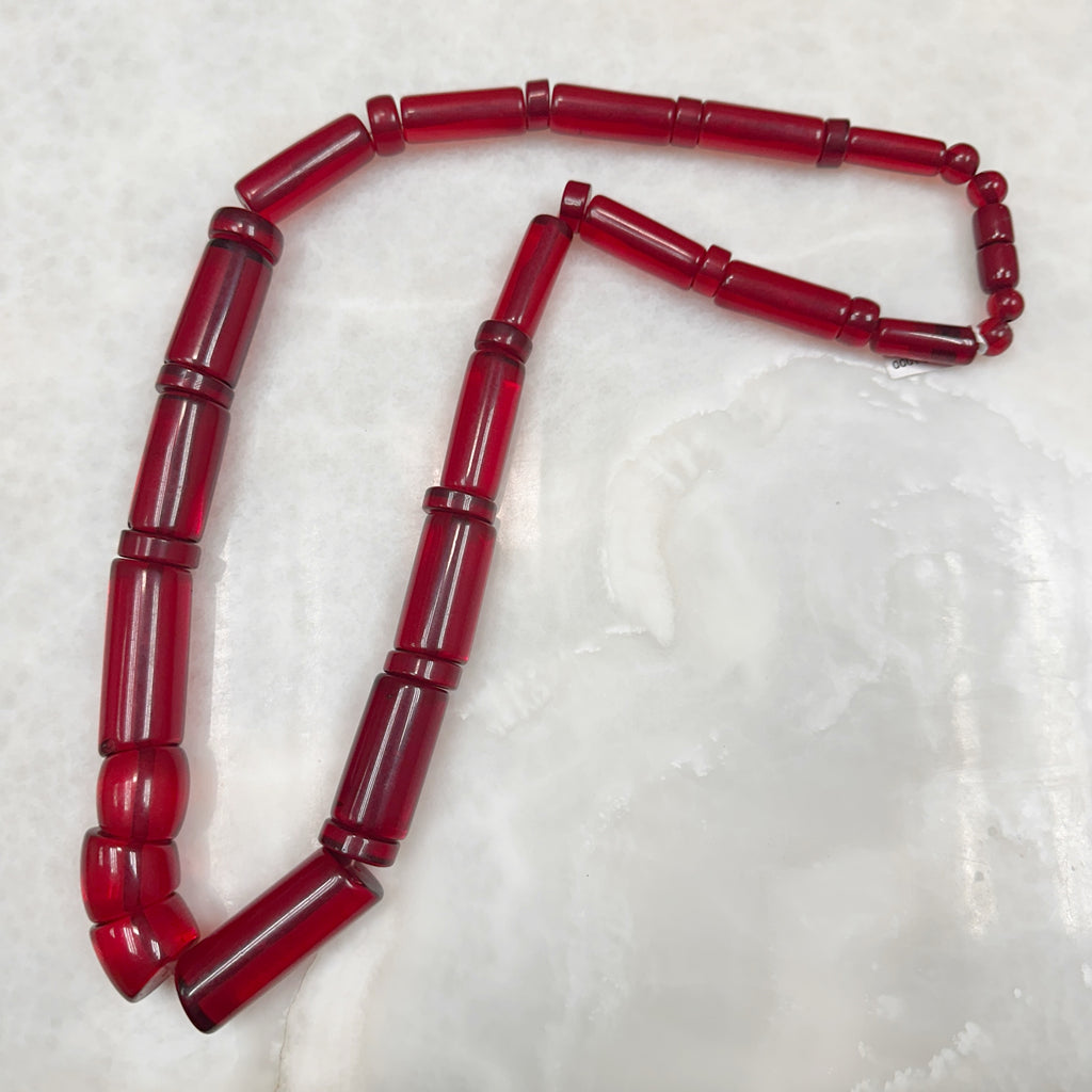 Pebbles Necklace Hot Red 59-CLN-L15A00