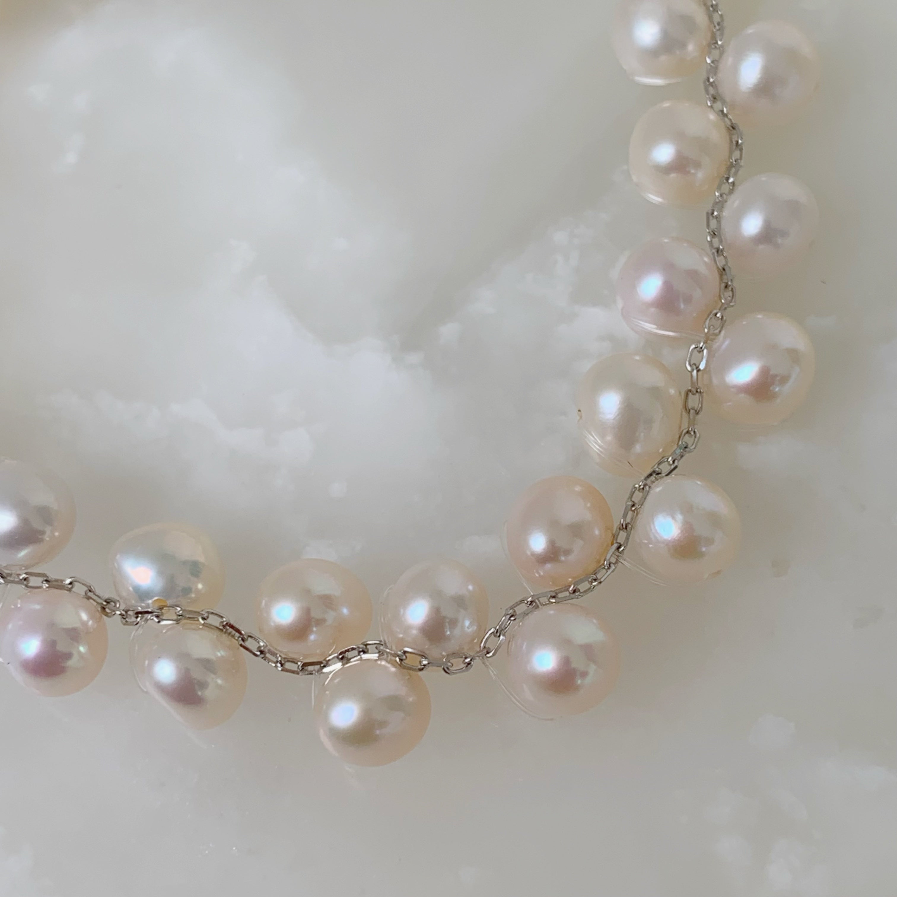 Elegante Pulsera en Perlas Modelo 13-PP-L8A00