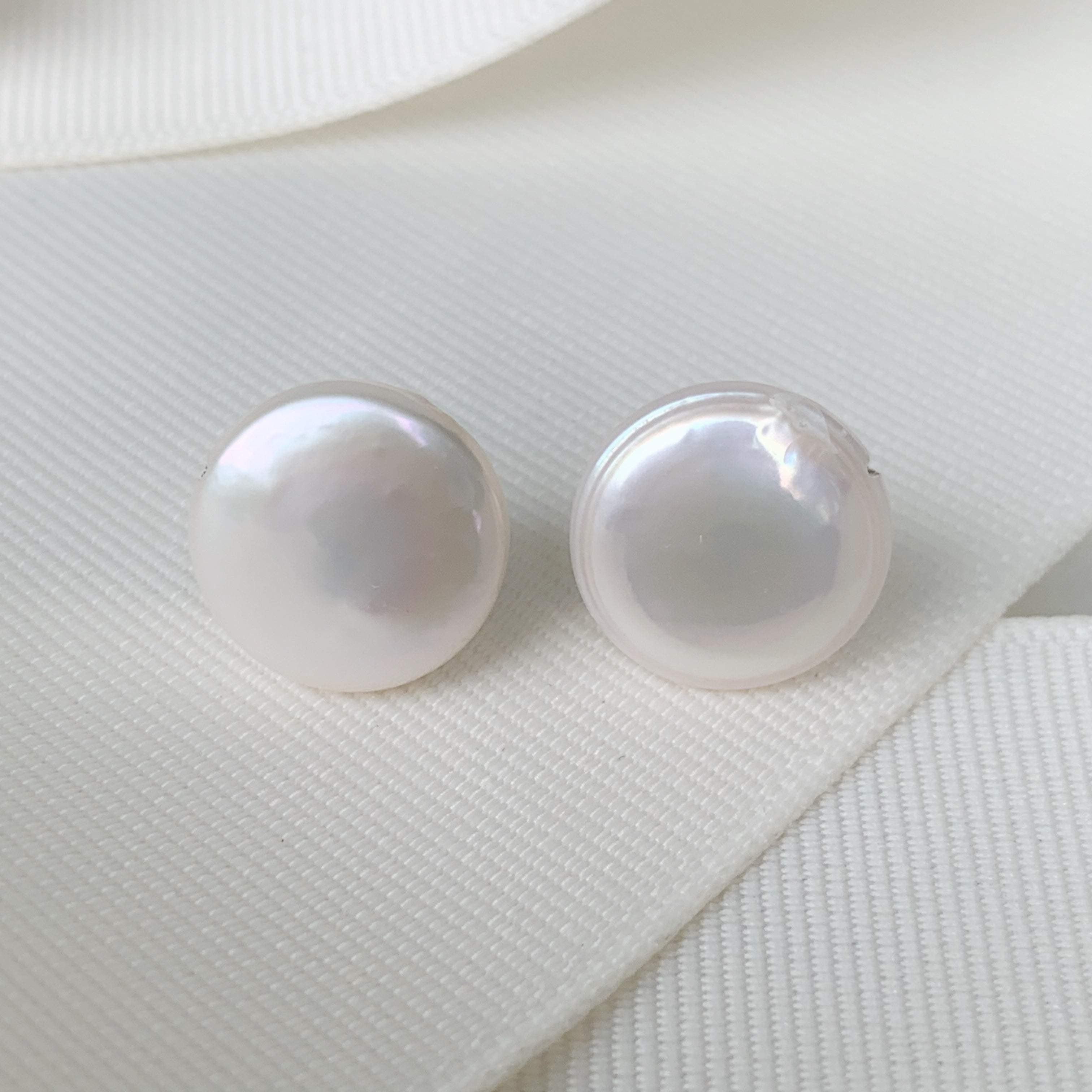 Aretes de Perla Cultivada Plata Ley 0.925 Modelo 99-AR-L9A00