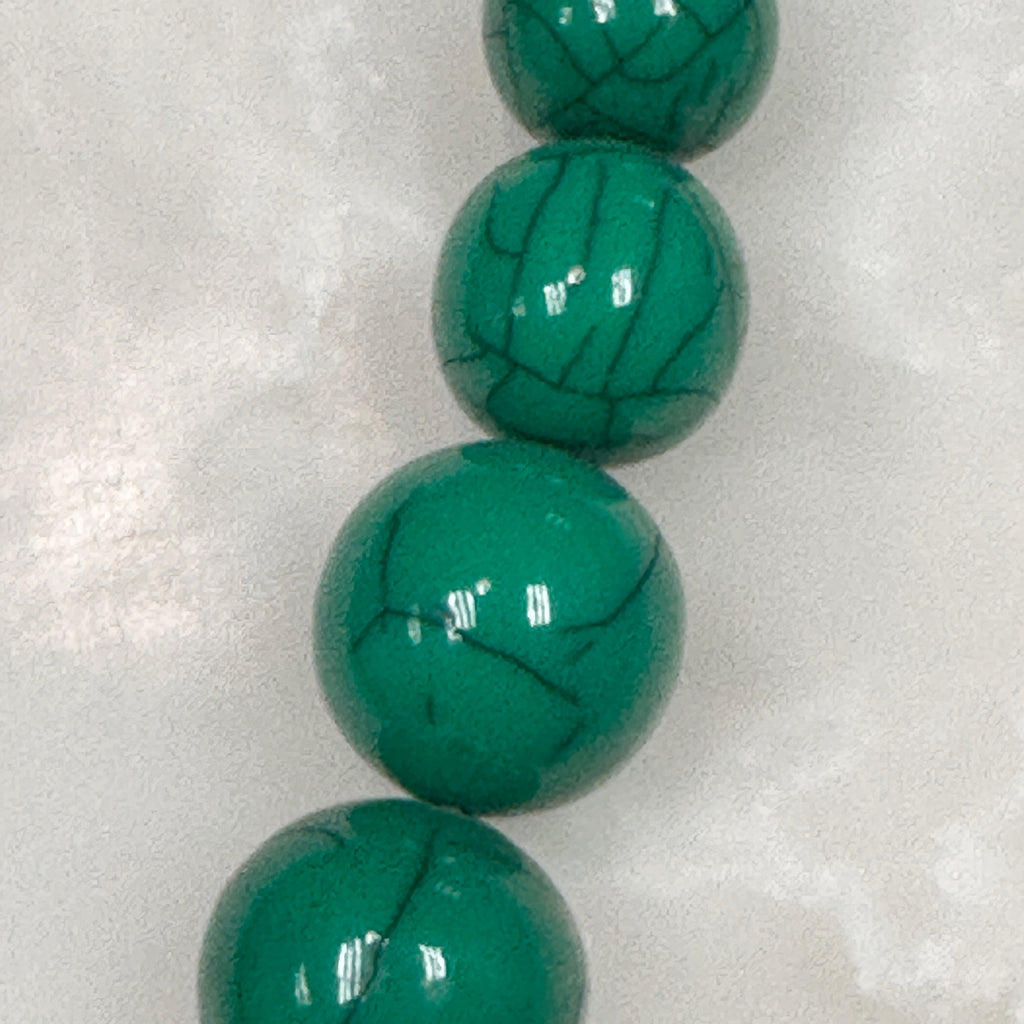 Pebbles Necklace Crackled Green 55-CLN-L15A00