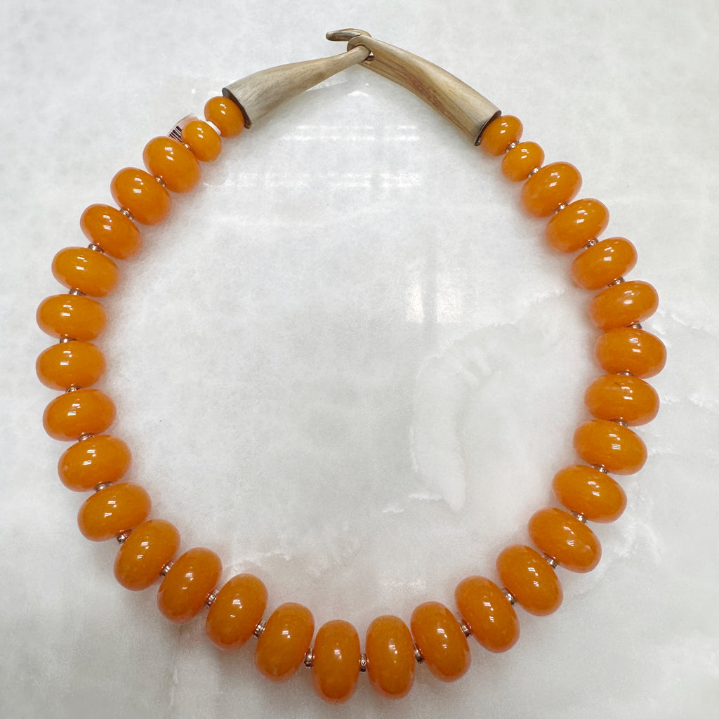 Pebbles Necklace Orange 52-CLN-L13A00