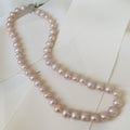 Distinguido Collar Fresh Water Pearls en tono rose 59-CLL-L12
