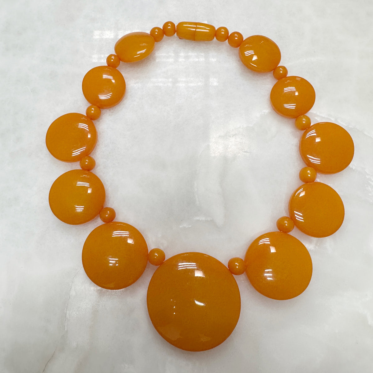 Pebbles Necklace Orange 50-CLN-L10A00