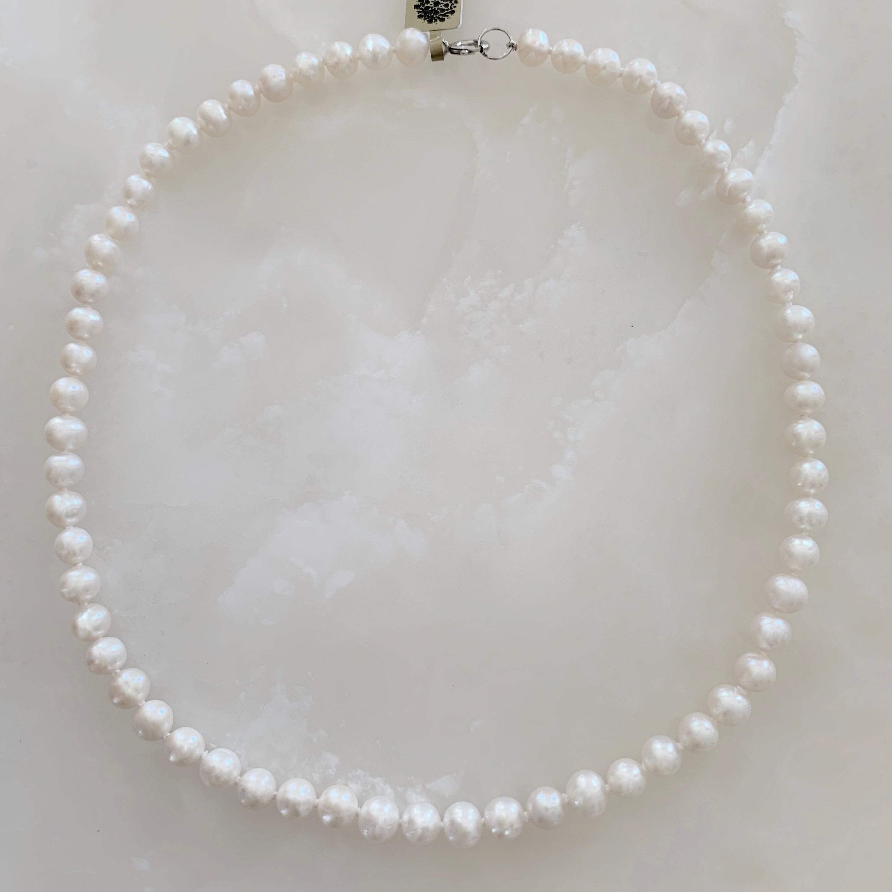 Collar de Perlas Cultivadas Akoya con broche Sterling Silver modelo 27-CLL-L11