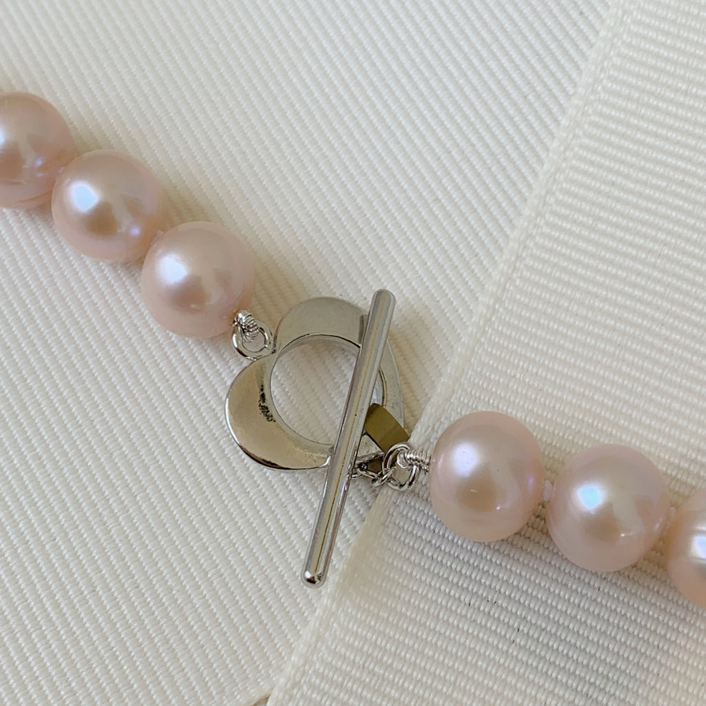 Distinguido Collar Fresh Water Pearls en tono rose 59-CLL-L12