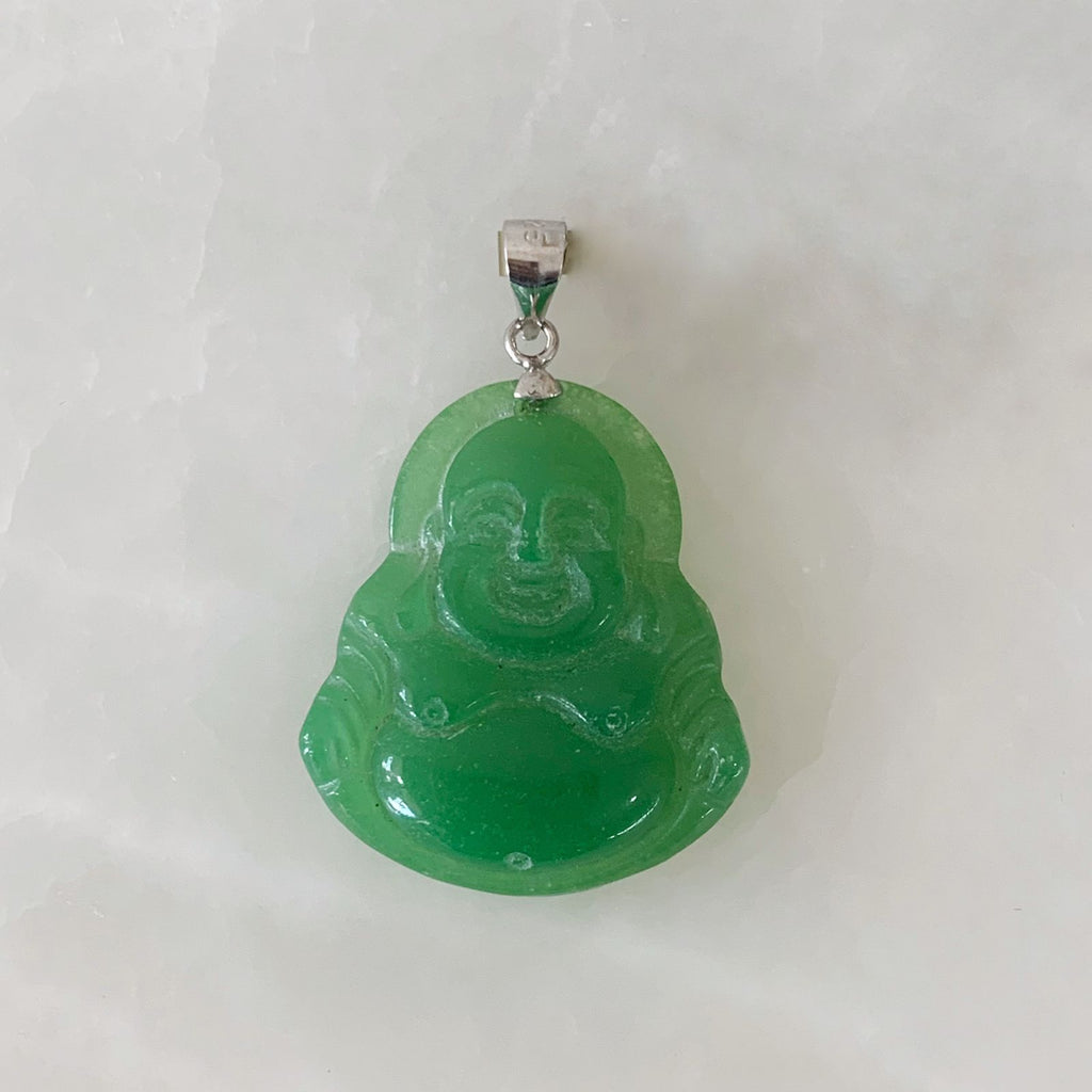 Dije Buda de Jade Dyed con Plata 0.925 DI-925-01-L15