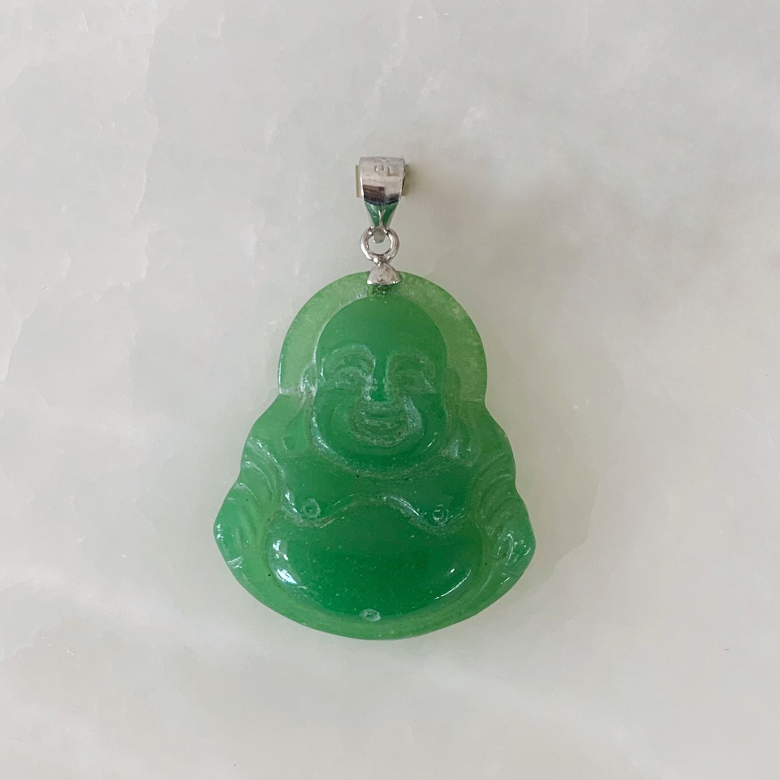 Dije Buda de Jade Dyed con Plata 0.925 DI-925-01-L15