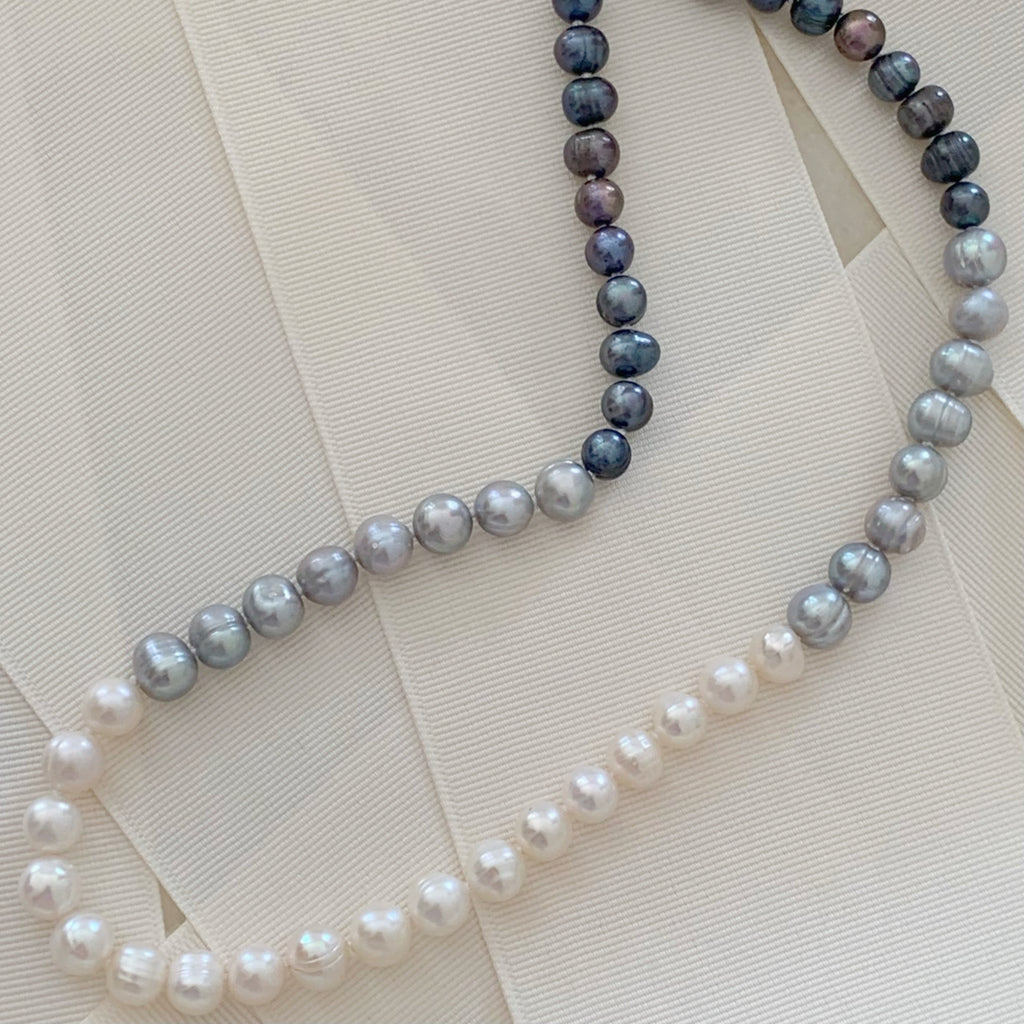 Collar de Perlas Cultivadas en tres tonos |Tahiti | Grey | Blancas | Modelo 30-CLL-L11