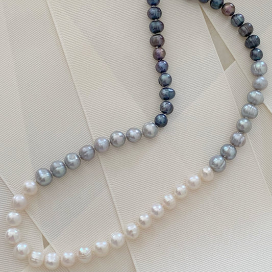 Collar de Perlas Cultivadas en tres tonos |Tahiti | Grey | Blancas | Modelo 30-CLL-L11