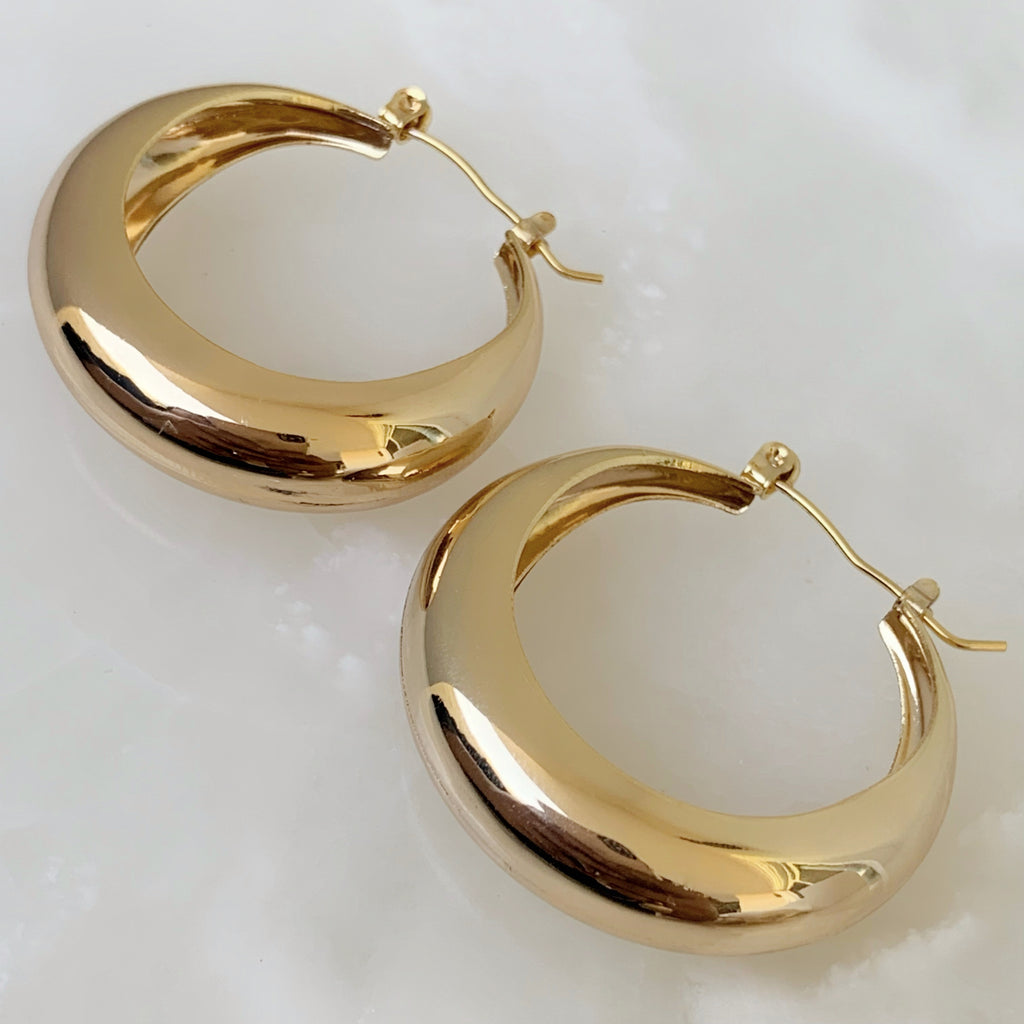 Brilla con Estilo Hoops Earrings en Oro Laminado 20-ARL-135