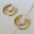 Brilla con Estilo Hoops Earrings en Oro Laminado 21-ARL-165