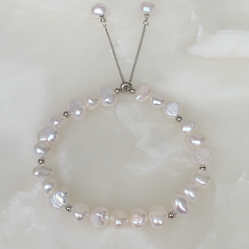 Elegante Pulsera de Perlas Naturales Modelo 09-PP-L13A00