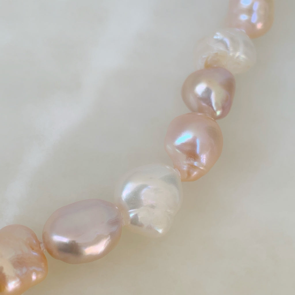 Collar Fresh Water Pearls en Tonos Pasteles 57-CLL-L10