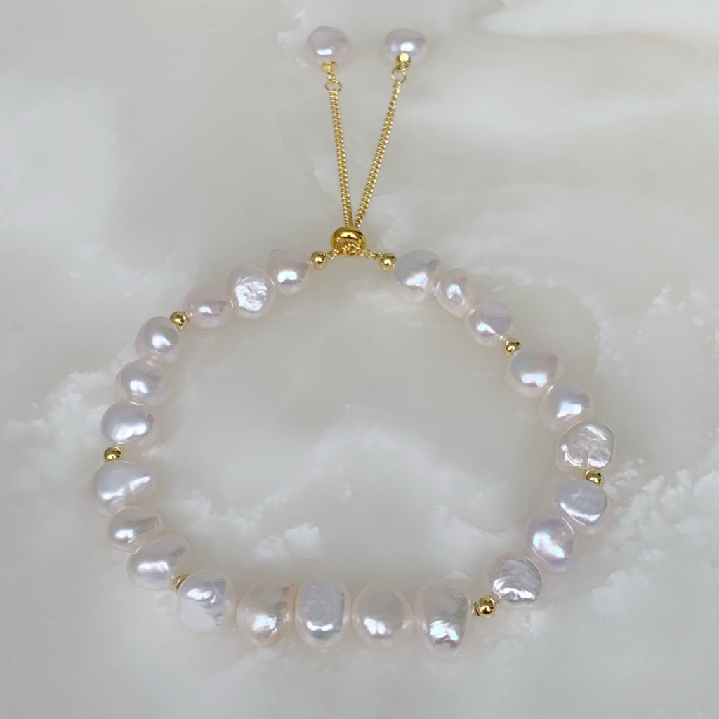 Elegante Pulsera de Perlas Naturales Modelo 10-PP-L13A00