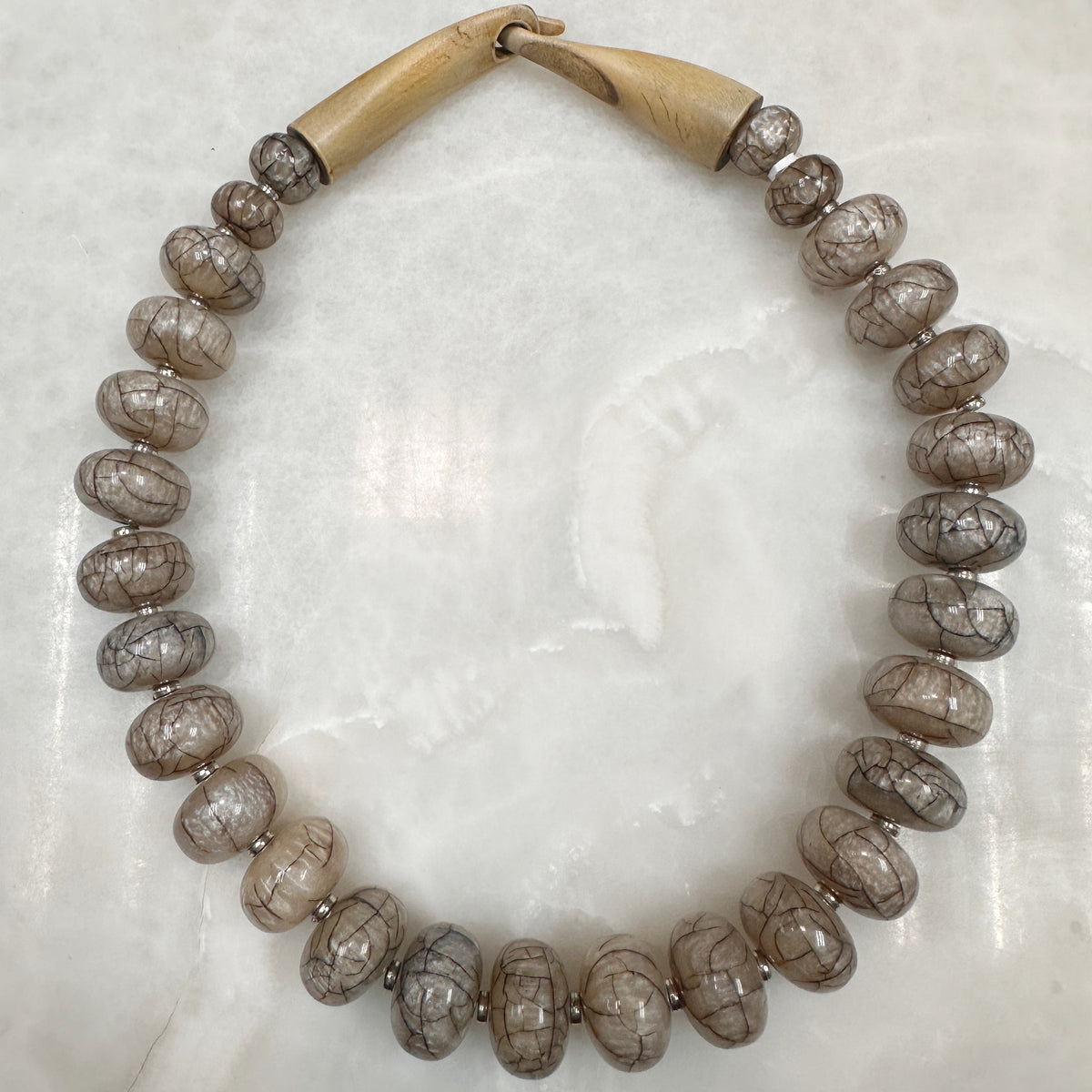 Pebbles Necklace Marbled 60-CLN-L13A00