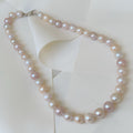 Hermoso Collar Fresh Water Pearls en tonos pasteles Sterling Silver 58-CLL-L18