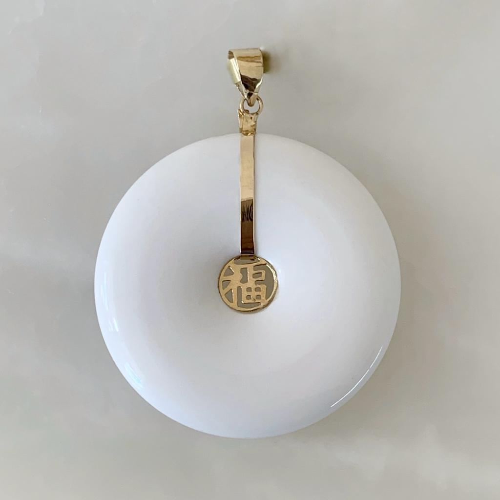 Dije Símbolo Fu Oro Amarillo 14K DI-14-08-L69