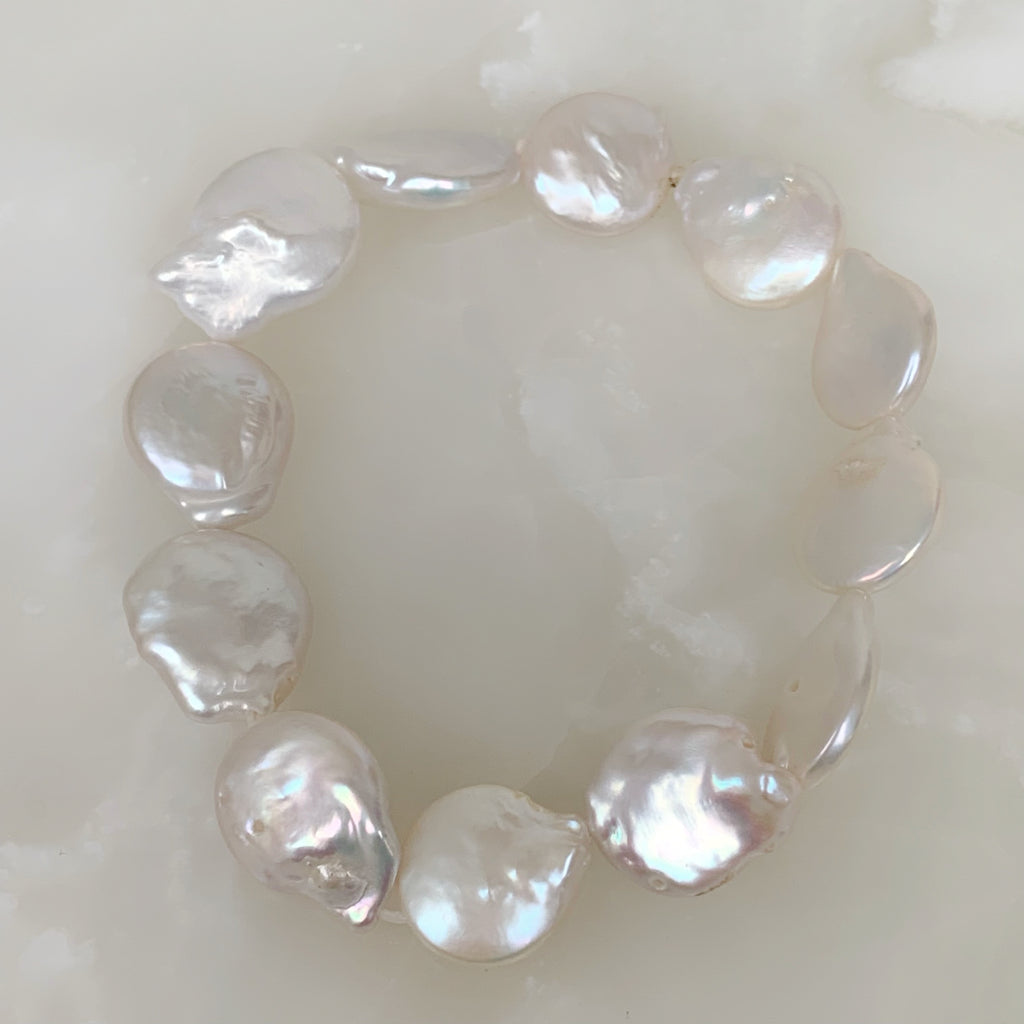 Elegante Pulsera en Perlas Naturales Modelo 03-PP-L5A00