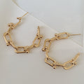 Brilla con Estilo Hoops Earrings en Oro Laminado 04-ARL-135