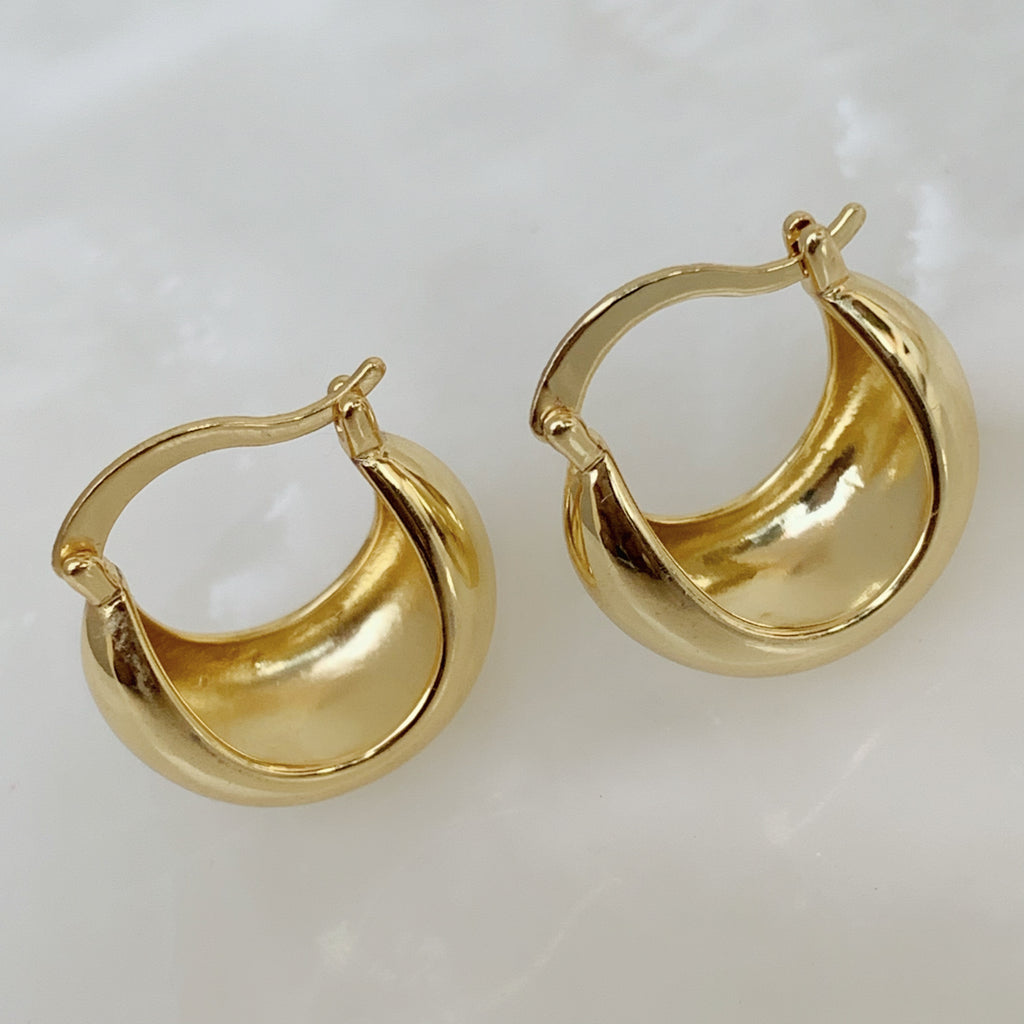 Brilla con Estilo Hoops Earrings en Oro Laminado 11-ARL-135