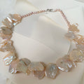 Exclusivo Collar de Perlas Keshi Sterling Silver Modelo 48-CLL-L79A00