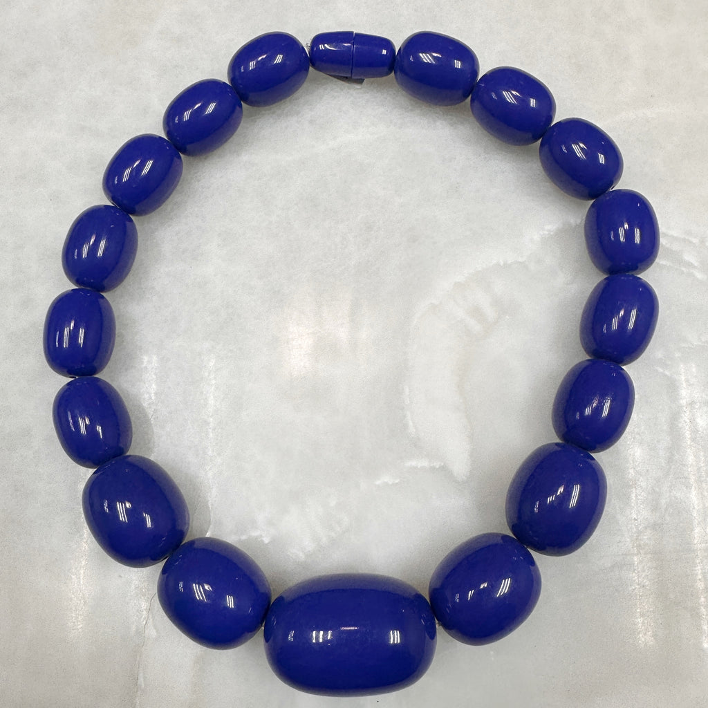 Pebbles Necklace Blue 56-CLN-L13A00