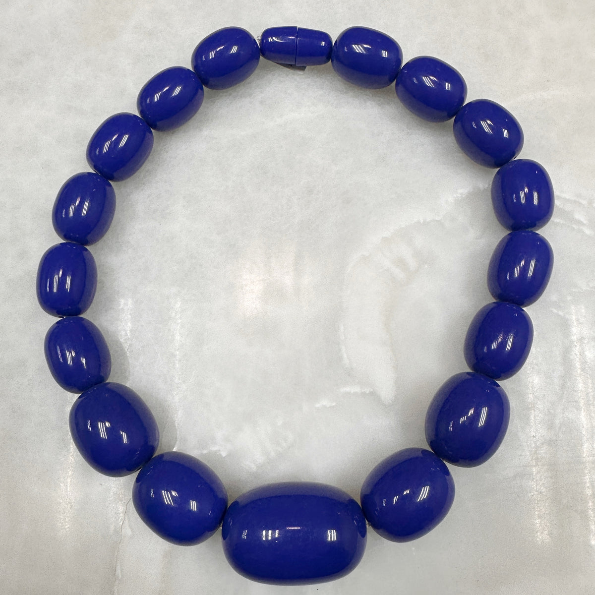 Pebbles Necklace Blue 56-CLN-L13A00