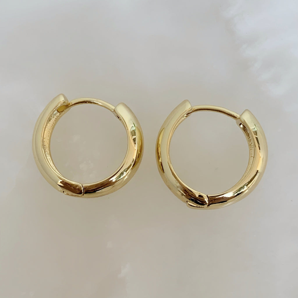 Brilla con Estilo Hoops Earrings en Oro Laminado 09-ARL-115