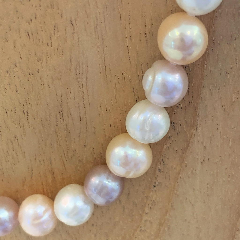 Divino Collar Fresh Water Pearls En Tonos Pasteles Modelo43-CLL-L13