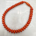 Pebbles Necklace Crackled Orange 54-CLN-L10A00
