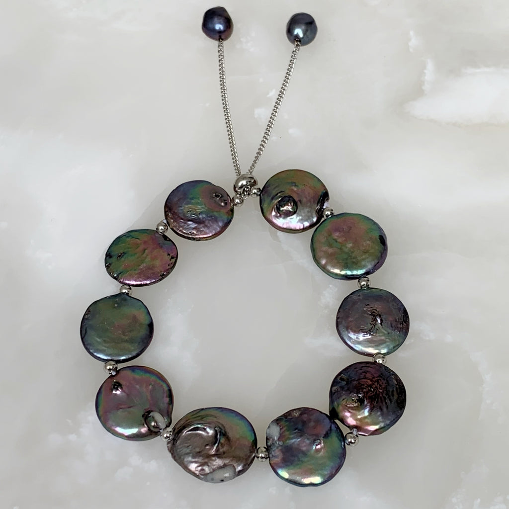 Exclusiva Pulsera en Perlas Tahiti Modelo 07-PP-L5A00