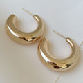 Brilla con Estilo Hoops Earrings en Oro Laminado 25-ARL-135