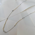 Cadena Larga en Plata 55-PCE-L28A75