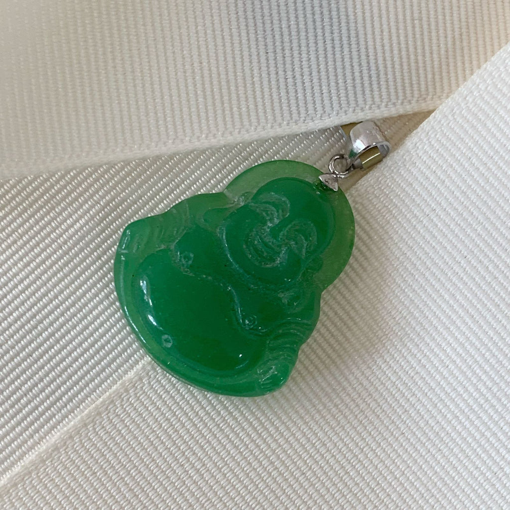 Dije Buda de Jade Dyed con Plata 0.925 DI-925-01-L15