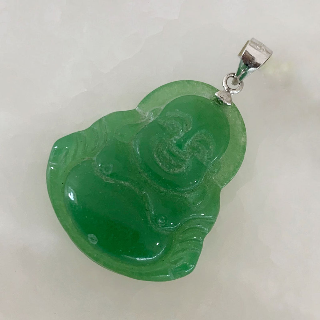 Dije Buda de Jade Dyed con Plata 0.925 DI-925-01-L15