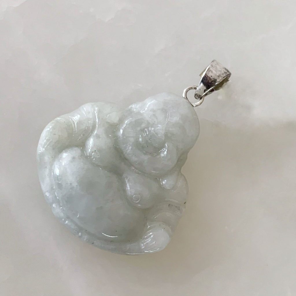 Dije Buda de Jade Natural con Plata 0.925 DI-925-03-L15