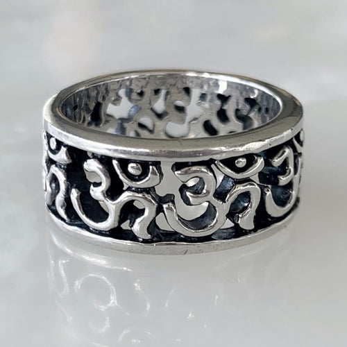 Anillo Mantra de la Meditación en Plata  02-PANE-DZY13