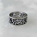 Anillo Mantra de la Meditación en Plata  02-PANE-DZY13